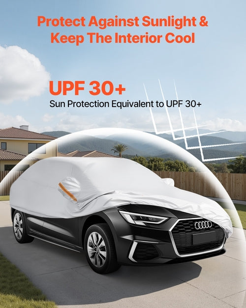 Car Cover, Car Cover Waterproof for Mid Size European Sedan Cars